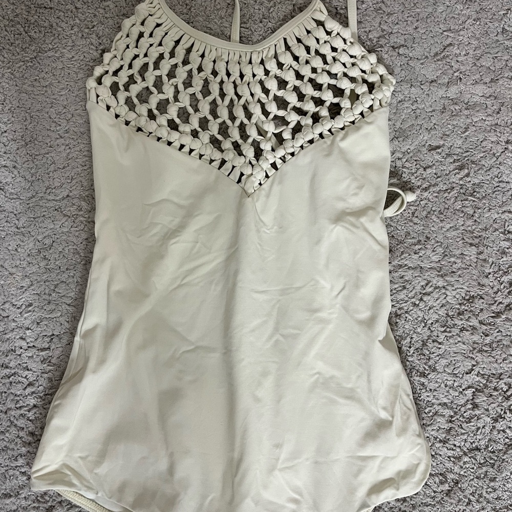 Billabong Cream Crochet Bodysuit
